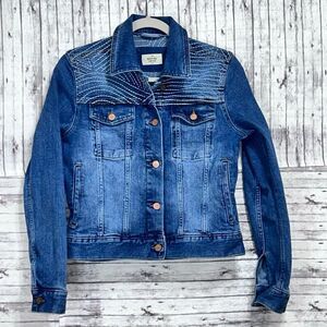 Marine Layer Eileen Embroidered Denim Jacket